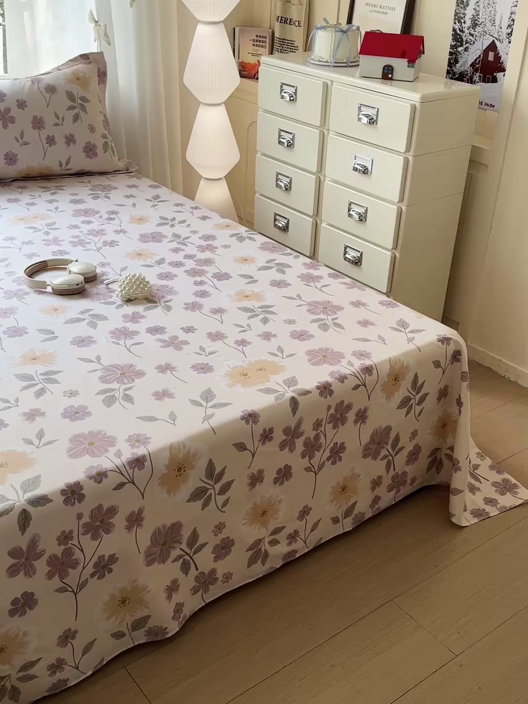 91家纺网 家纺一手货源 找家纺 依庭 2026新款12868全棉纯棉印花床单单品床单床单单件-第二批 秋日确幸-A