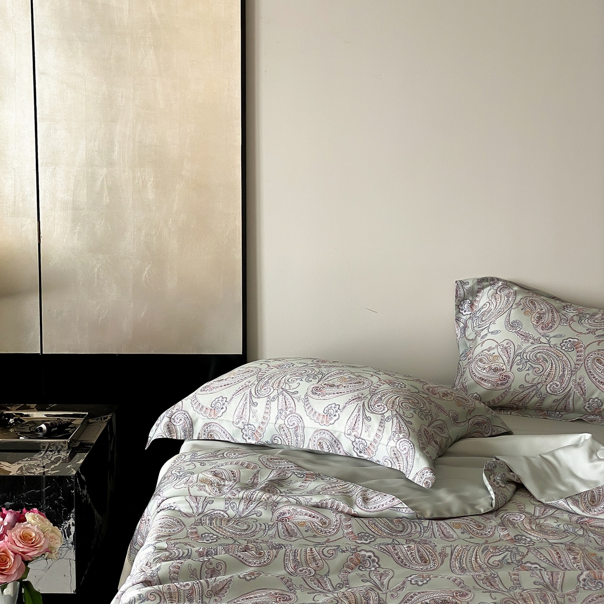 91家纺网 家纺一手货源 找家纺 丽笙被芯 2026新款A类兰精天丝数码印花Naia镂空夏被夏凉被空调被-系列二 洛琳