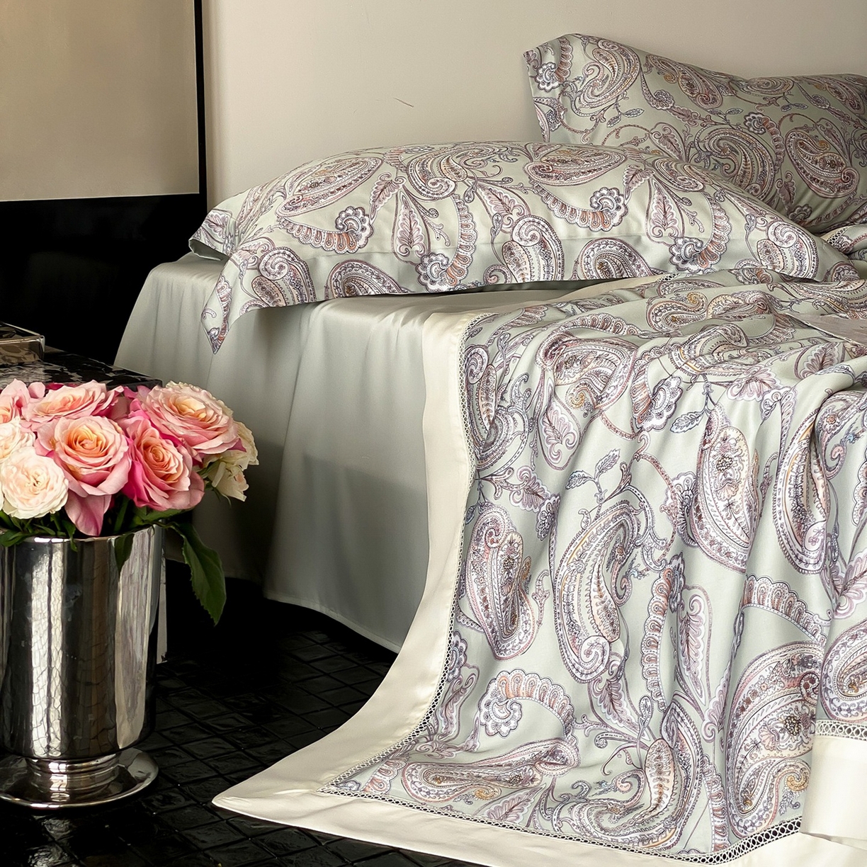 91家纺网 家纺一手货源 找家纺 丽笙被芯 2026新款A类兰精天丝数码印花Naia镂空夏被夏凉被空调被-系列二 洛琳