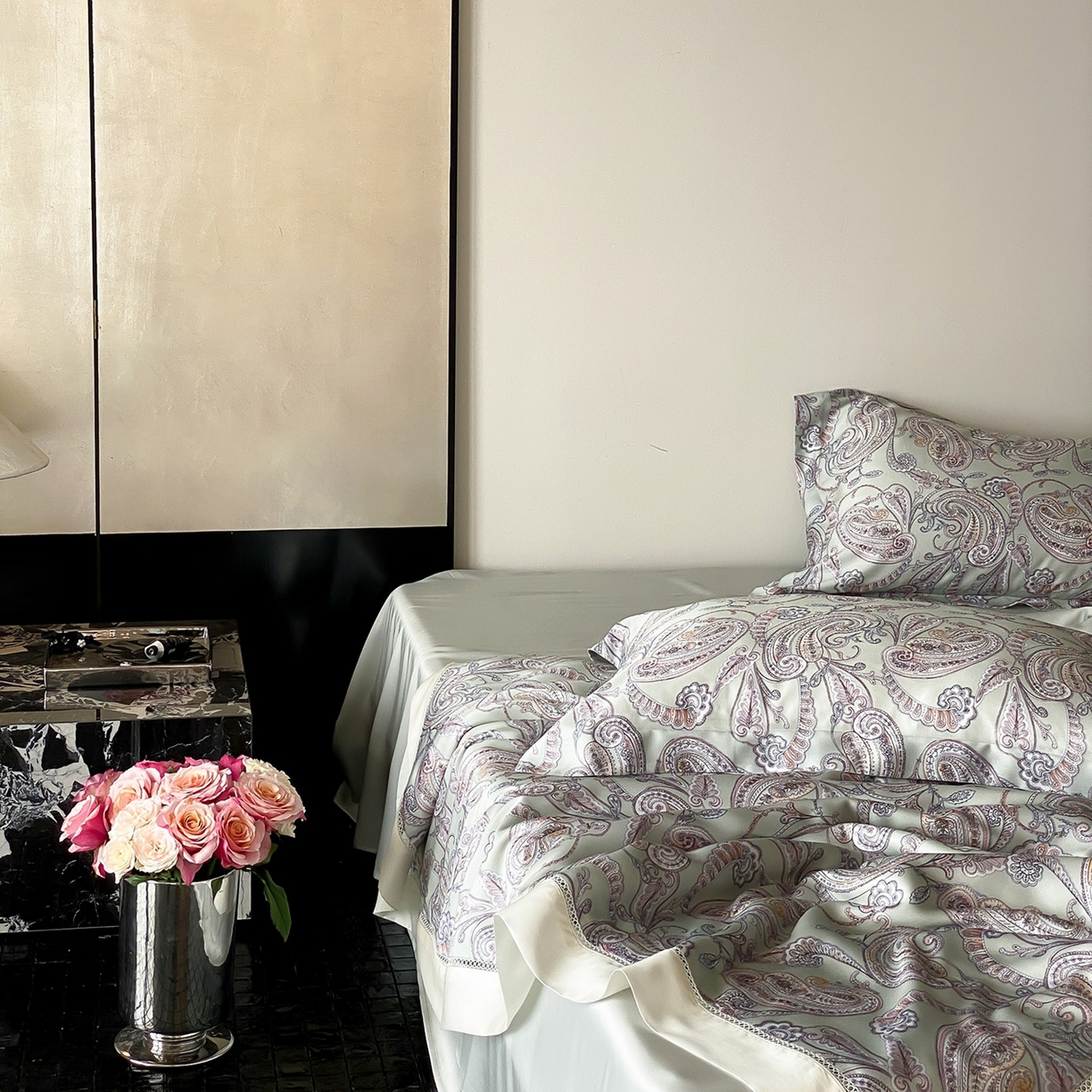 91家纺网 家纺一手货源 找家纺 丽笙被芯 2026新款A类兰精天丝数码印花Naia镂空夏被夏凉被空调被-系列二 洛琳