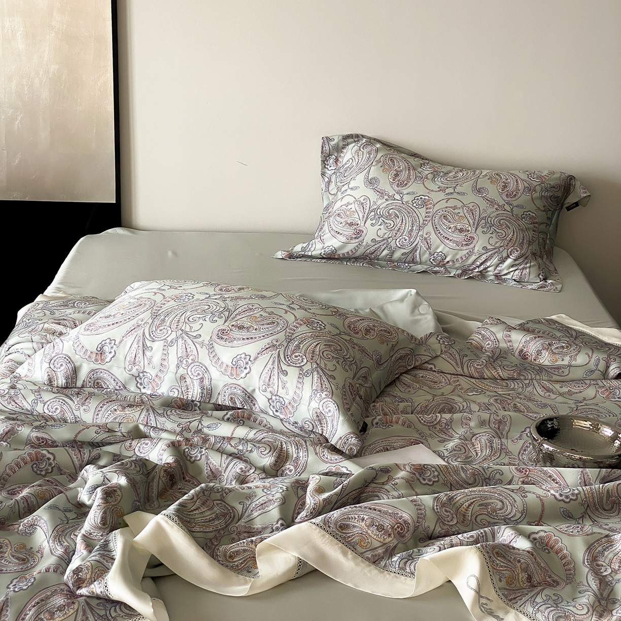 91家纺网 家纺一手货源 找家纺 丽笙被芯 2026新款A类兰精天丝数码印花Naia镂空夏被夏凉被空调被-系列二 洛琳