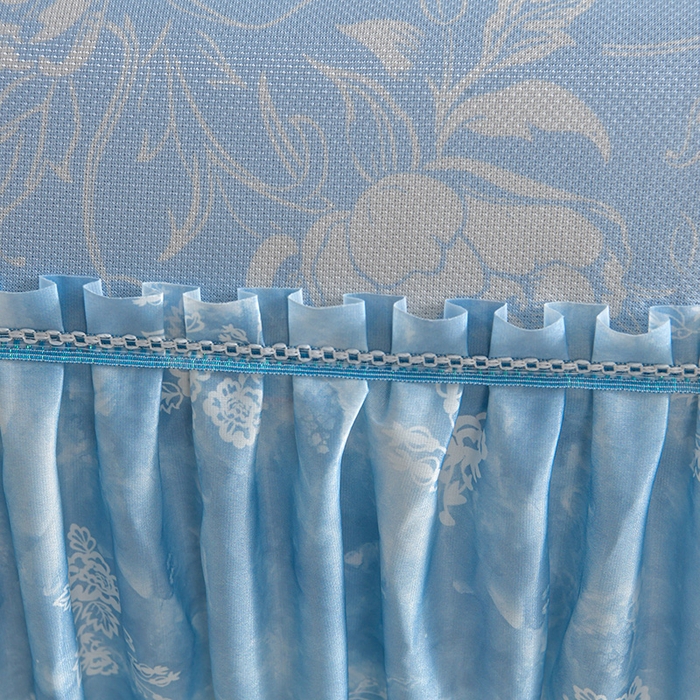 91家纺网 家纺一手货源 找家纺 （总）梦之星 2026新款豆豆冰丝软凉席印花复合床裙款三件套