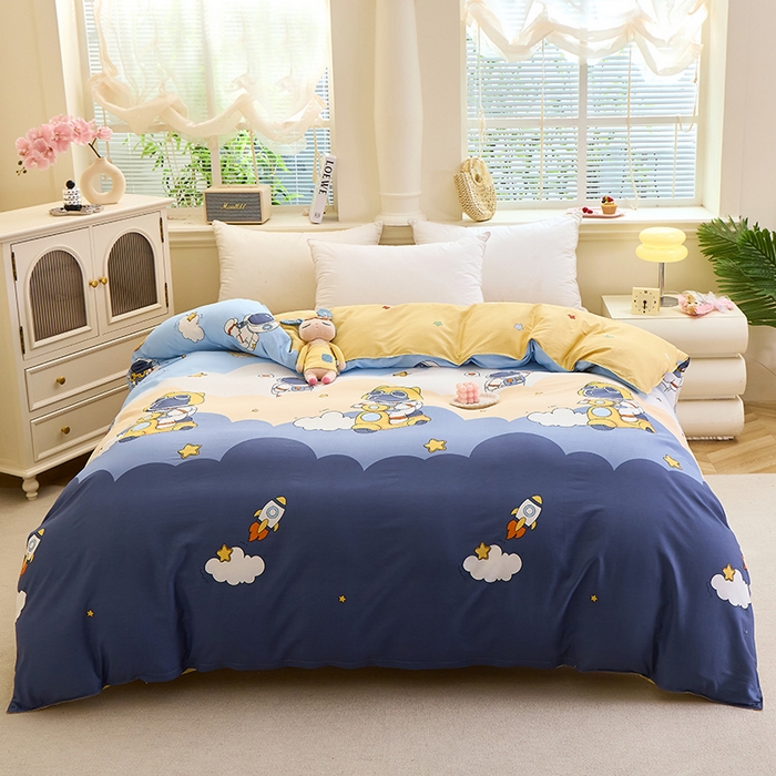 91家纺网 家纺一手货源 找家纺 （总）馨雅家纺 2026新款简欧纯棉印花被套单品被套被套单件