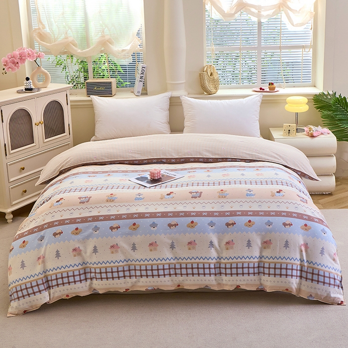 91家纺网 家纺一手货源 找家纺 （总）馨雅家纺 2026新款简欧纯棉印花被套单品被套被套单件