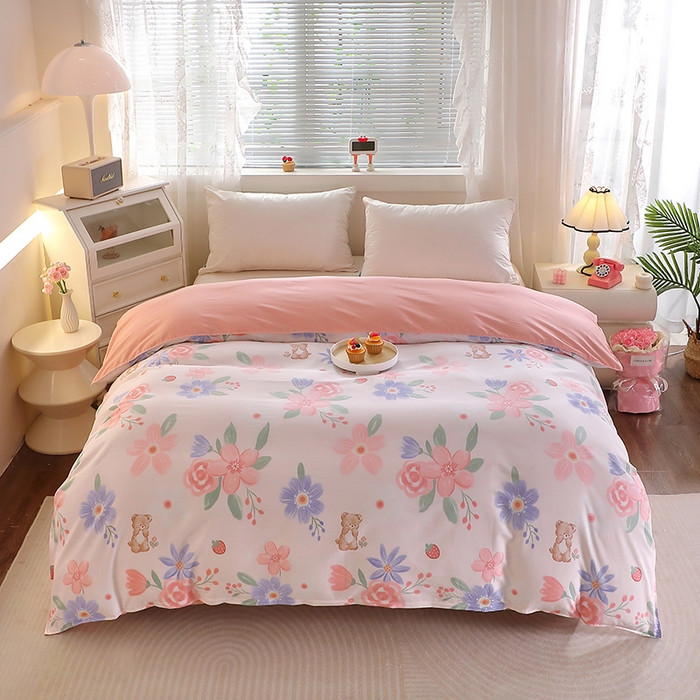 91家纺网 家纺一手货源 找家纺 （总）馨雅家纺 2026新款简欧纯棉印花被套单品被套被套单件