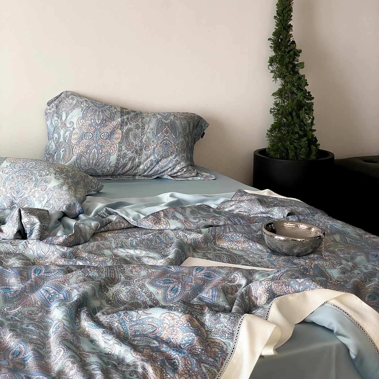 91家纺网 家纺一手货源 找家纺 丽笙被芯 2026新款A类兰精天丝数码印花Naia镂空夏被夏凉被空调被-系列二 娜莉斯