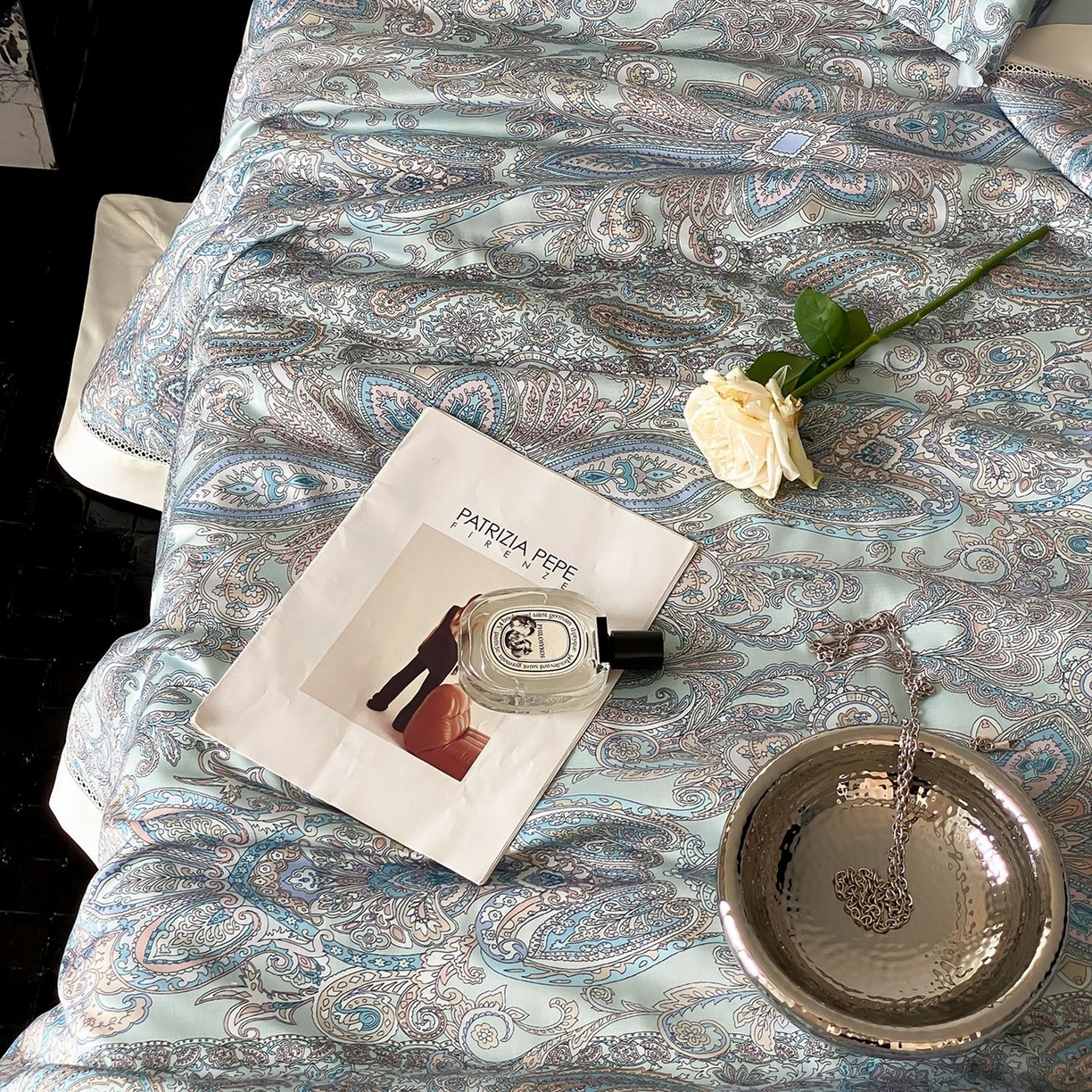 91家纺网 家纺一手货源 找家纺 丽笙被芯 2026新款A类兰精天丝数码印花Naia镂空夏被夏凉被空调被-系列二 娜莉斯