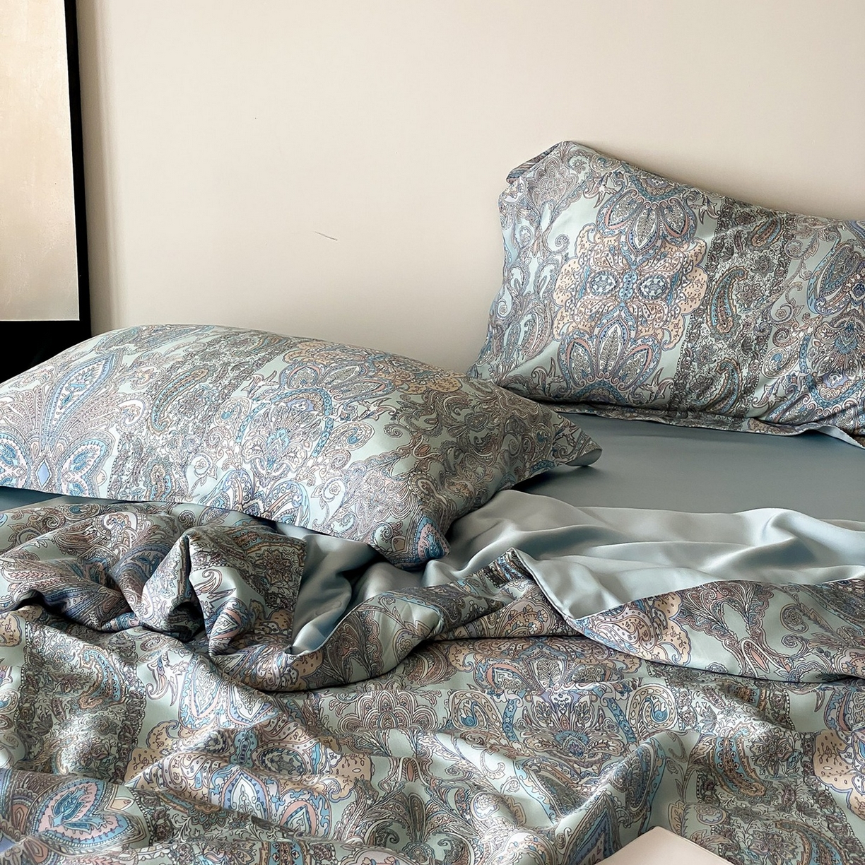 91家纺网 家纺一手货源 找家纺 丽笙被芯 2026新款A类兰精天丝数码印花Naia镂空夏被夏凉被空调被-系列二 娜莉斯