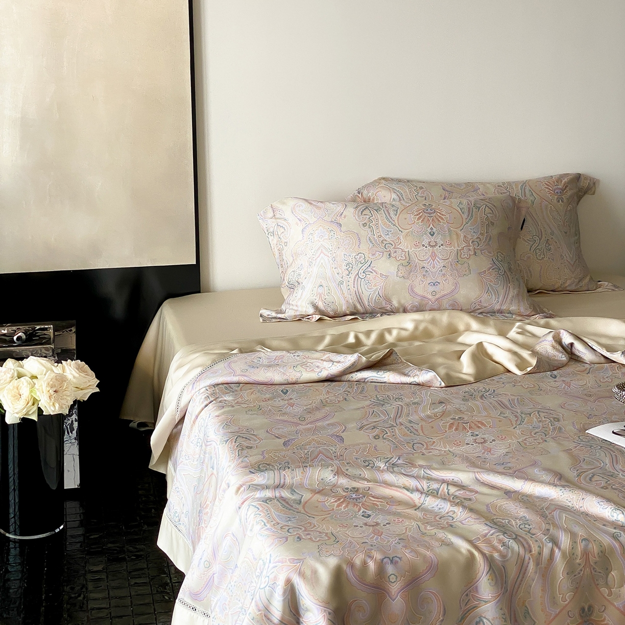 91家纺网 家纺一手货源 找家纺 丽笙被芯 2026新款A类兰精天丝数码印花Naia镂空夏被夏凉被空调被-系列二 切尔西