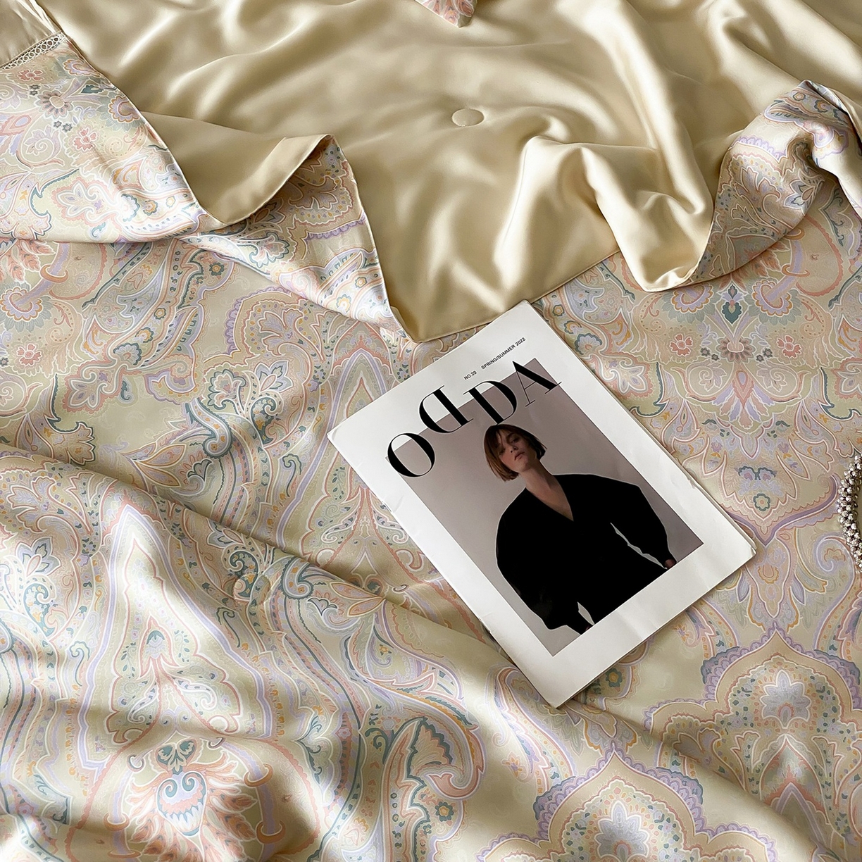 91家纺网 家纺一手货源 找家纺 丽笙被芯 2026新款A类兰精天丝数码印花Naia镂空夏被夏凉被空调被-系列二 切尔西