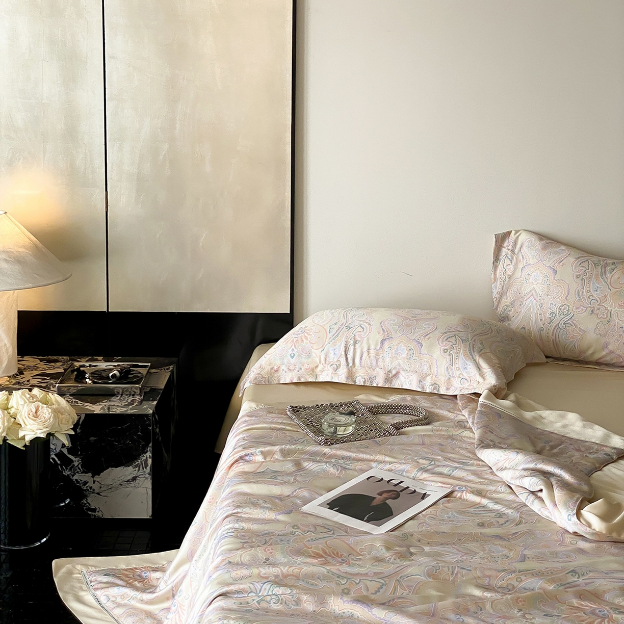 91家纺网 家纺一手货源 找家纺 丽笙被芯 2026新款A类兰精天丝数码印花Naia镂空夏被夏凉被空调被-系列二 切尔西