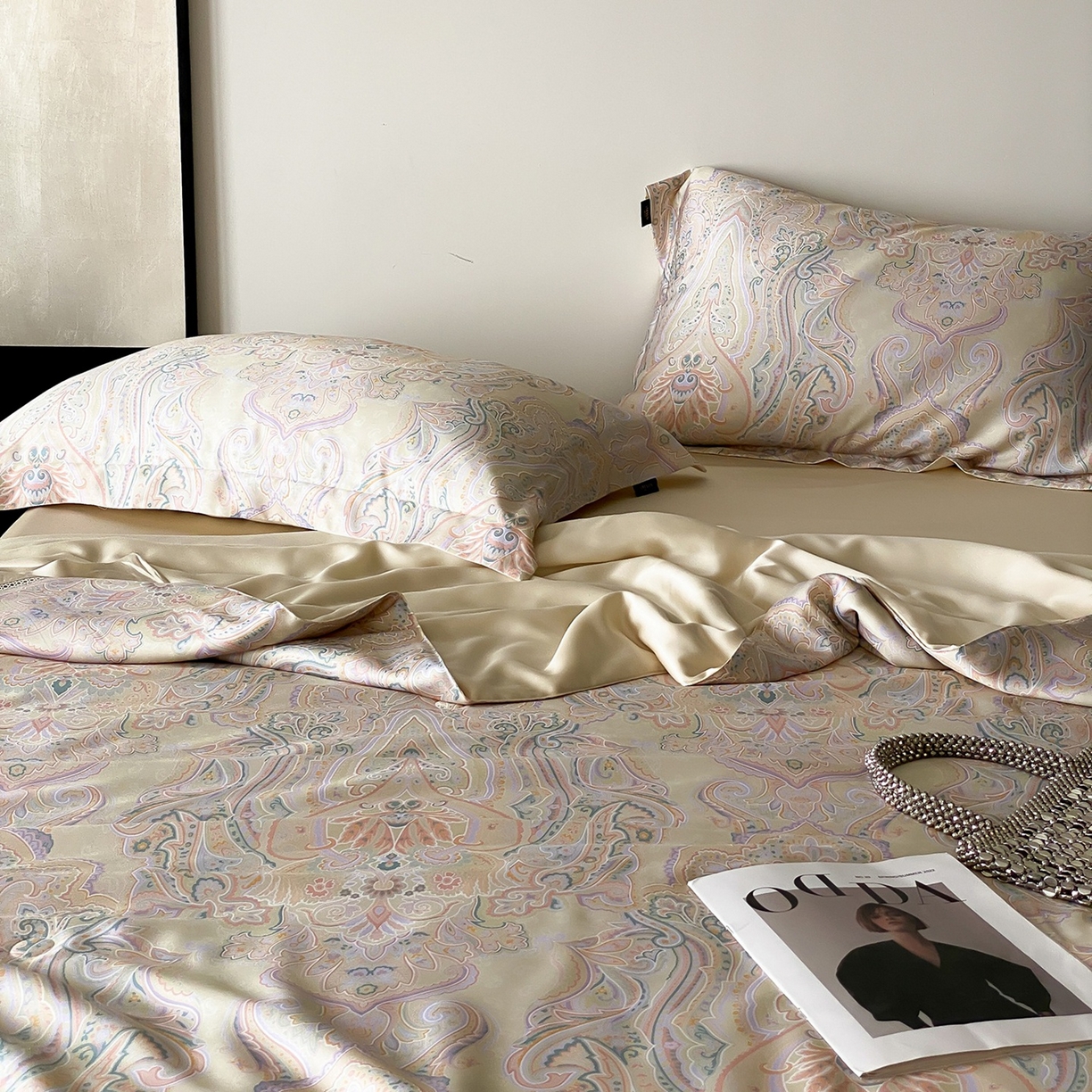 91家纺网 家纺一手货源 找家纺 丽笙被芯 2026新款A类兰精天丝数码印花Naia镂空夏被夏凉被空调被-系列二 切尔西