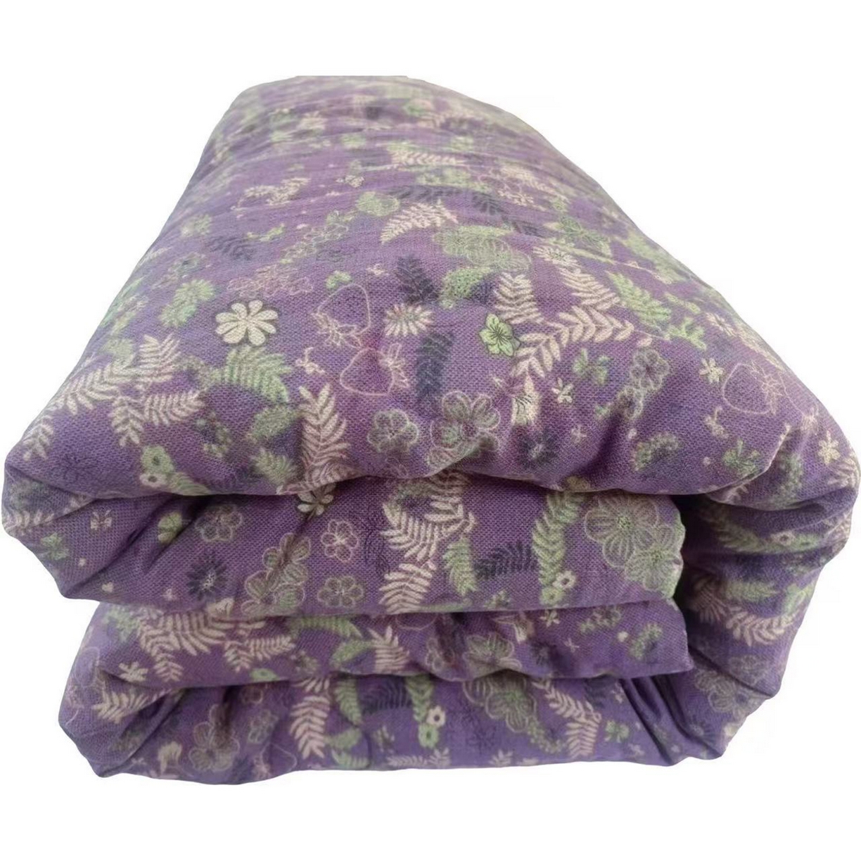 91家纺网 家纺一手货源 找家纺 （总）禧多家纺 2026新款紫色麦穗双层纱午睡被