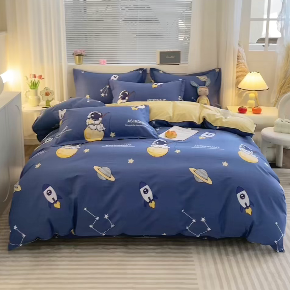 91家纺网 家纺一手货源 找家纺 馨雅家纺 2026新款简欧纯棉印花被套单品被套被套单件 星际迷航