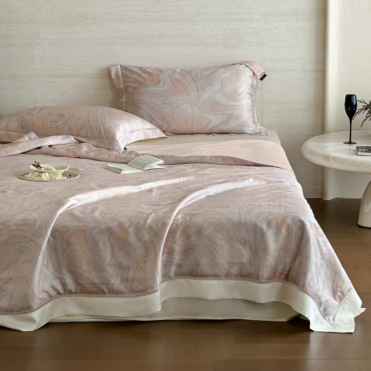 丽笙被芯 2026新款A类兰精天丝数码印花Naia镂空夏被夏凉被空调被-系列二 瑟拉