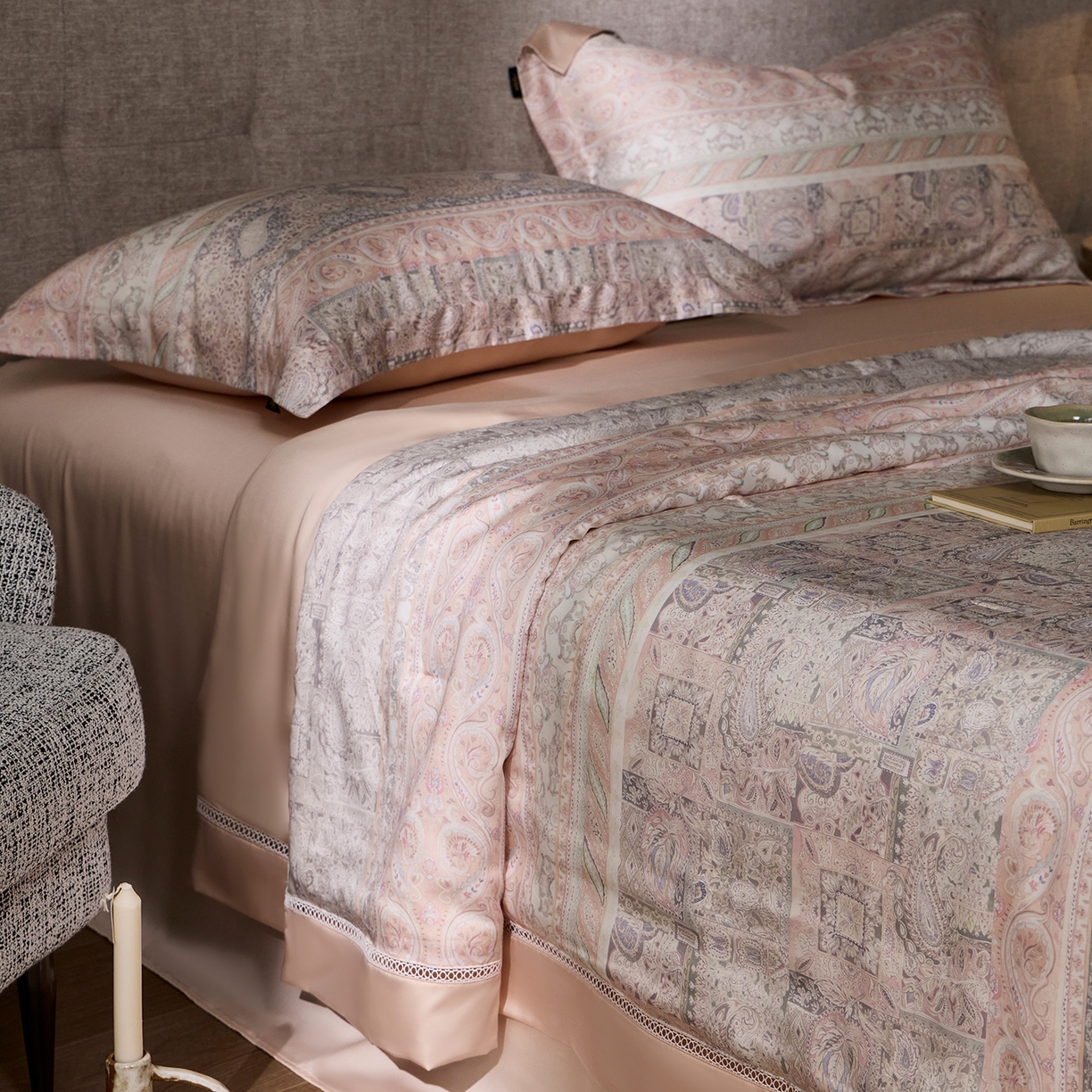 91家纺网 家纺一手货源 找家纺 丽笙被芯 2026新款兰精天丝数码印花蚕丝镂空夏被夏凉被空调被 伊莉安