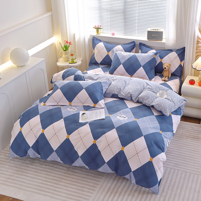 91家纺网 家纺一手货源 找家纺 馨雅家纺 2026新款简欧纯棉印花被套单品被套被套单件 意林-兰