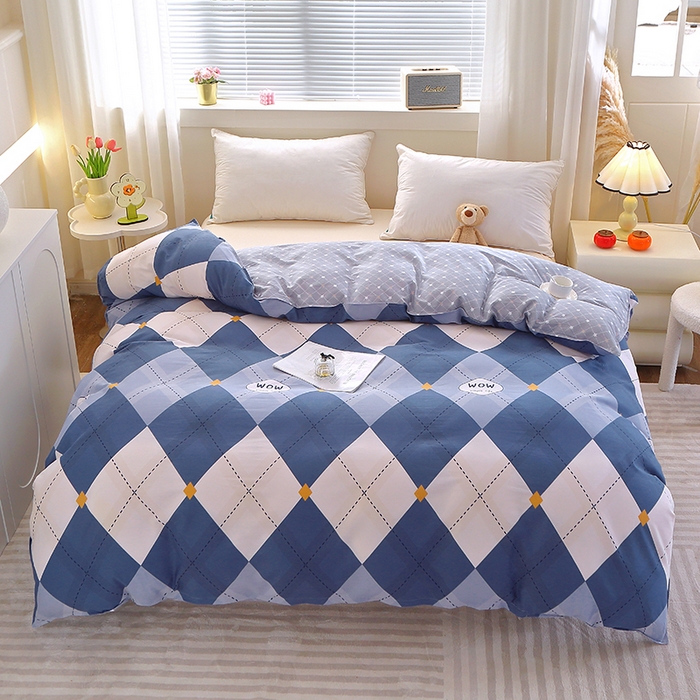 91家纺网 家纺一手货源 找家纺 馨雅家纺 2026新款简欧纯棉印花被套单品被套被套单件 意林-兰