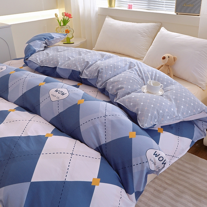 91家纺网 家纺一手货源 找家纺 馨雅家纺 2026新款简欧纯棉印花被套单品被套被套单件 意林-兰