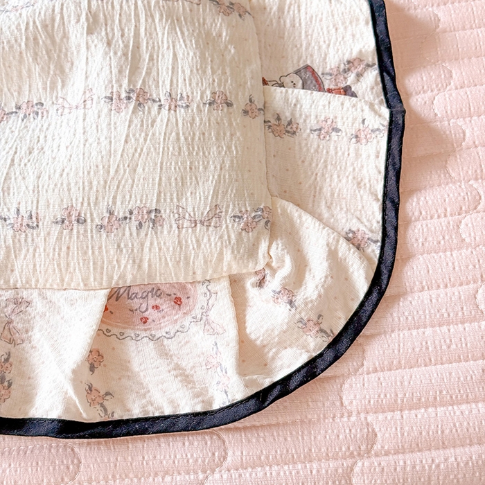 91家纺网 家纺一手货源 找家纺 韩约家纺 2026春夏新款皱皱纱床盖款夏被夏凉被空调被四件套 俏女孩