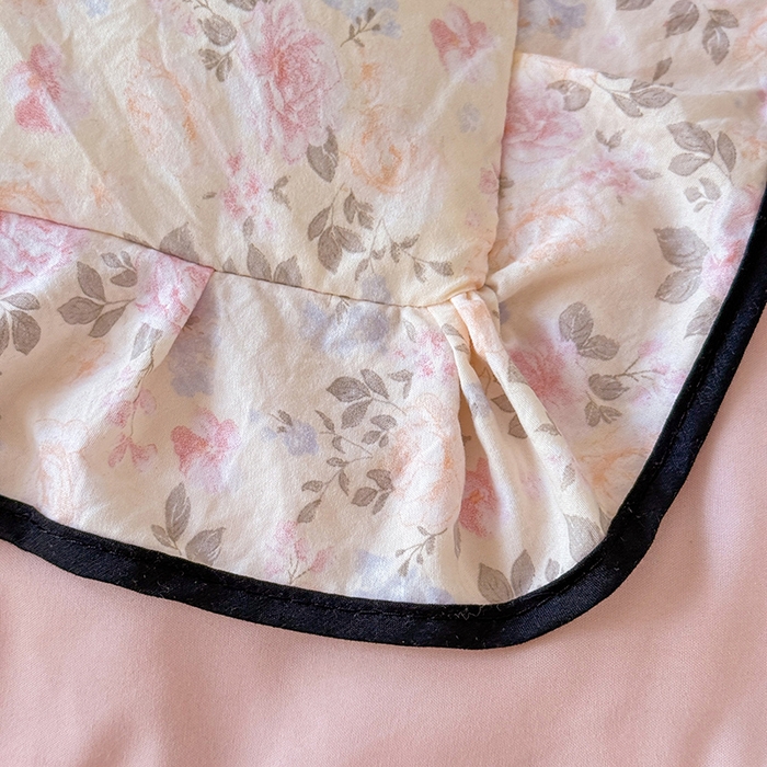 91家纺网 家纺一手货源 找家纺 韩约家纺 2026春夏新款皱皱纱床盖款夏被夏凉被空调被四件套 花影