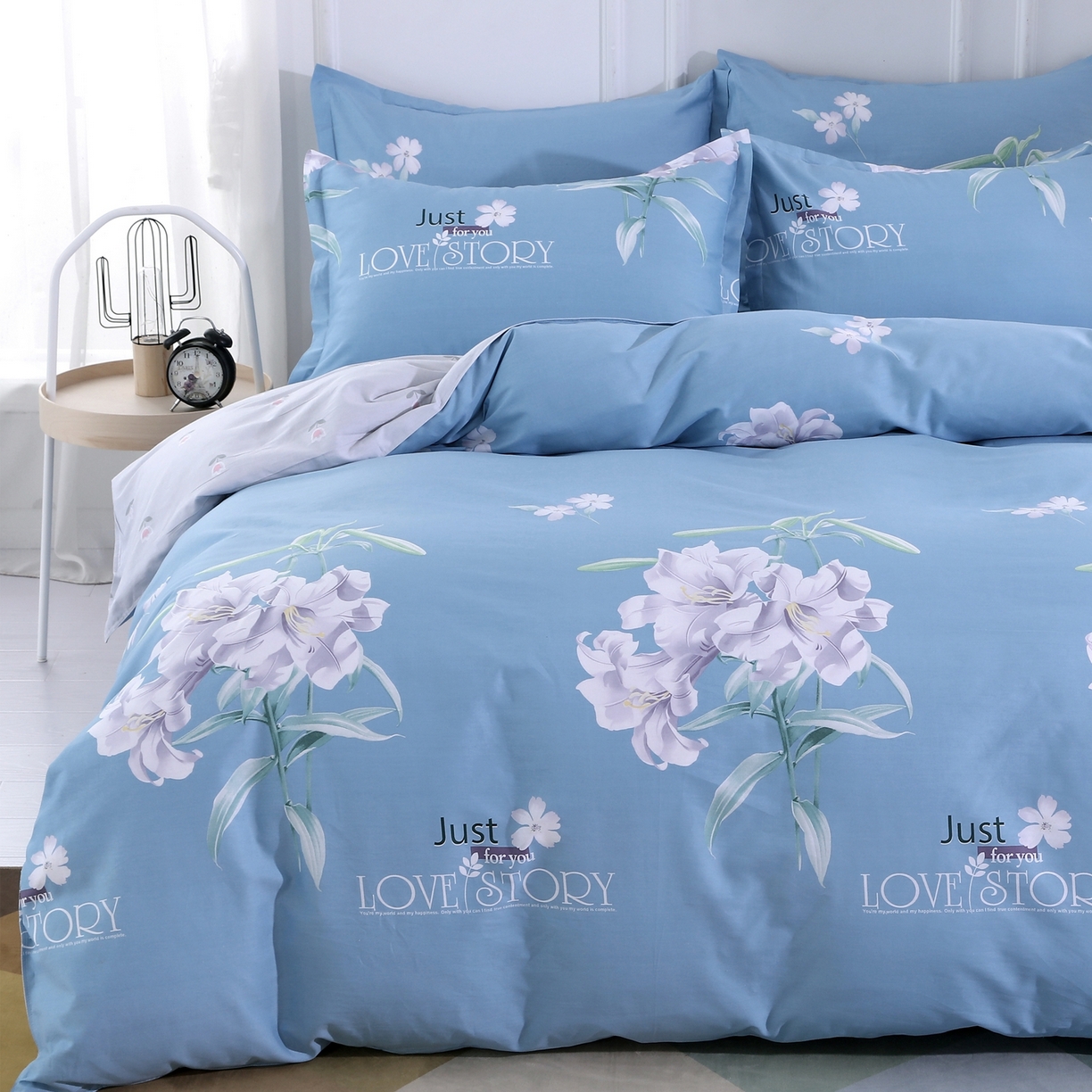 91家纺网 家纺一手货源 找家纺 馨雅家纺 2026新款简欧纯棉印花被套单品被套被套单件 美人如玉