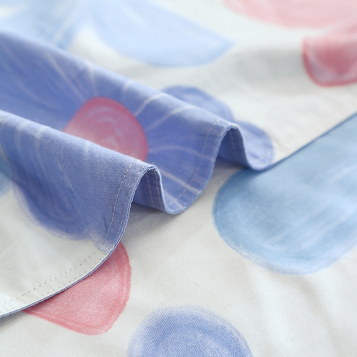 91家纺网 家纺一手货源 找家纺 馨雅家纺 2026新款简欧纯棉印花被套单品被套被套单件 浅浅花漾