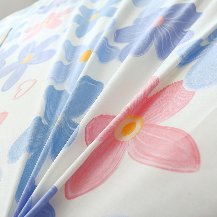 91家纺网 家纺一手货源 找家纺 馨雅家纺 2026新款简欧纯棉印花被套单品被套被套单件 浅浅花漾