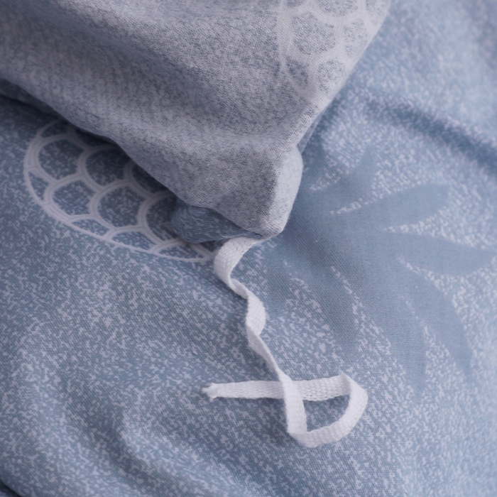 91家纺网 家纺一手货源 找家纺 馨雅家纺 2026新款简欧纯棉印花被套单品被套被套单件 菠萝物语-灰