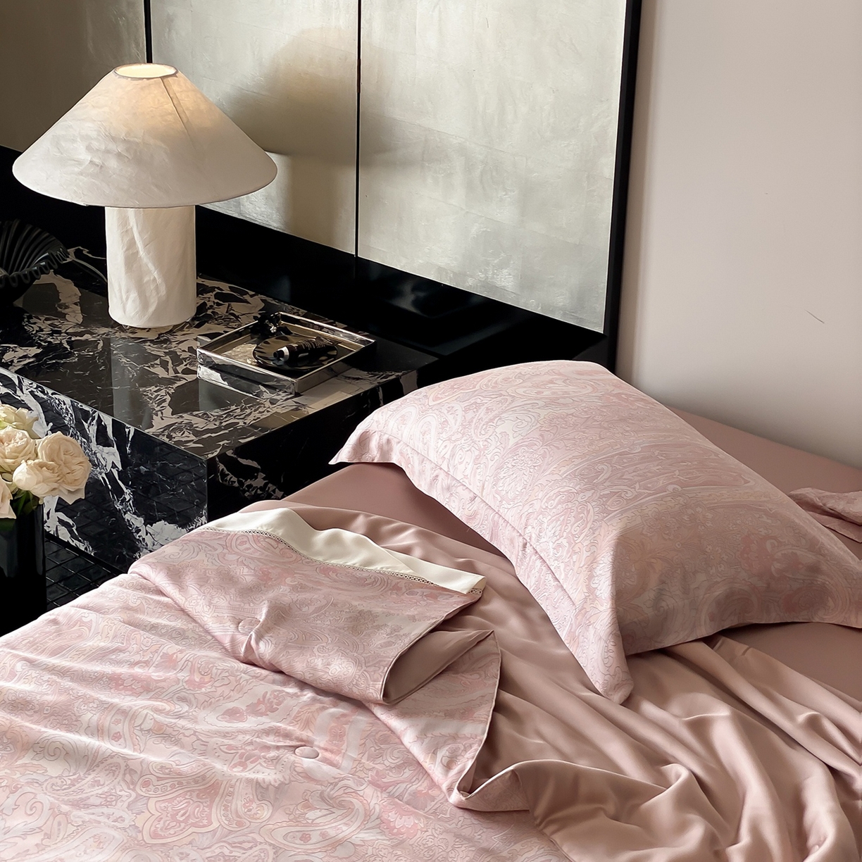 91家纺网 家纺一手货源 找家纺 丽笙被芯 2026新款A类兰精天丝数码印花Naia镂空夏被夏凉被空调被-系列二 悠觅