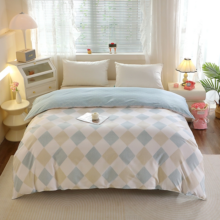 馨雅家纺 2026新款简欧纯棉印花被套单品被套被套单件 瑞吉斯-兰