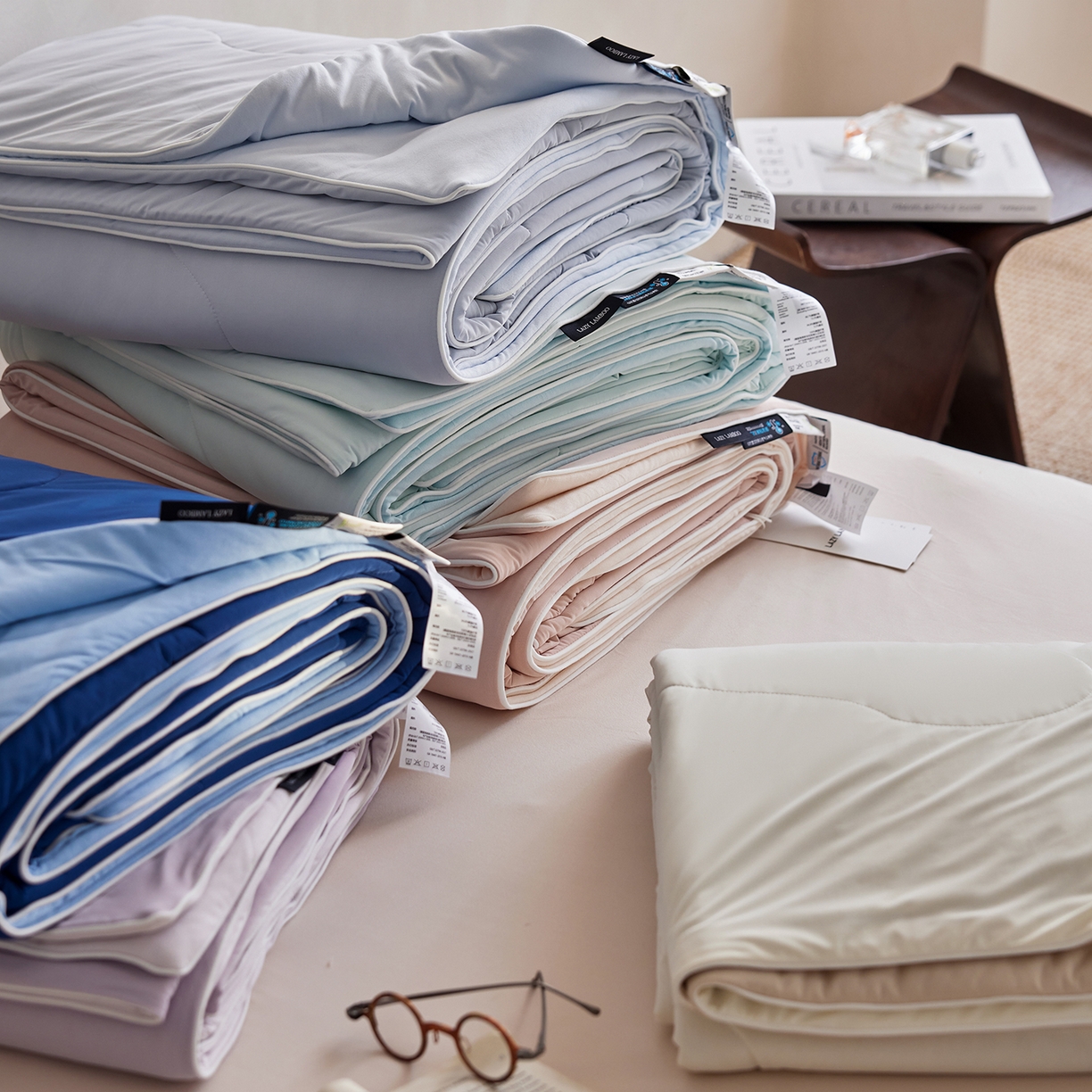 91家纺网 家纺一手货源 找家纺 （总）丽笙被芯 2026新款冷暖深睡控温夏被夏凉被空调被