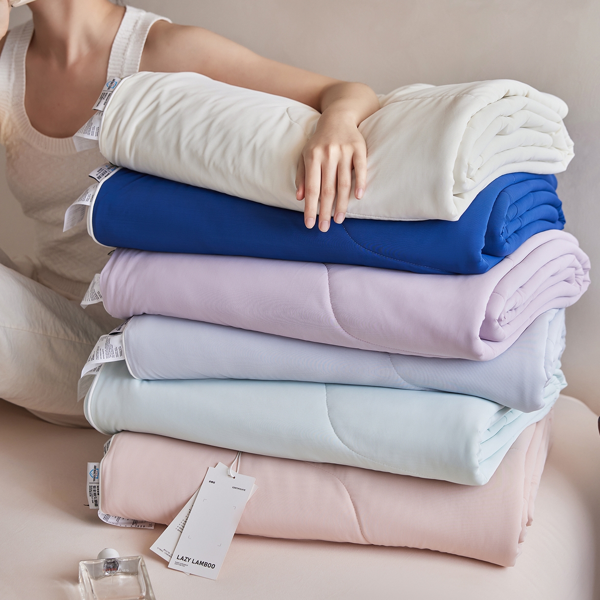 91家纺网 家纺一手货源 找家纺 （总）丽笙被芯 2026新款冷暖深睡控温夏被夏凉被空调被