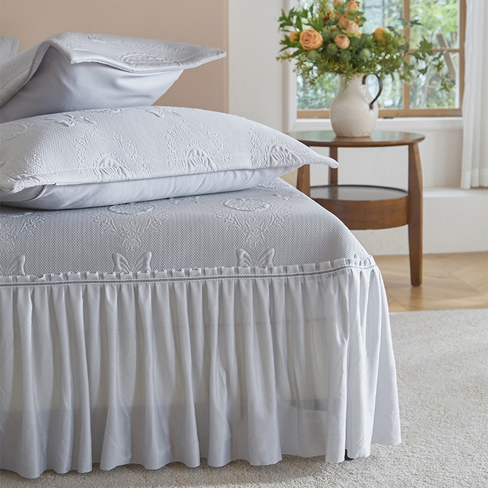 91家纺网 家纺一手货源 找家纺 （总）金绣美居 2026春夏新款PE高分子复合床裙凉席席子空调软席-简沫