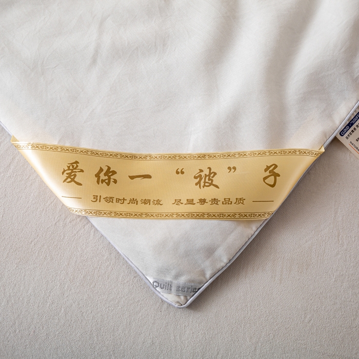 91家纺网 家纺一手货源 找家纺 红日子纺织品 2026新款A类水洗棉冰淇淋夏被空调被 白配灰