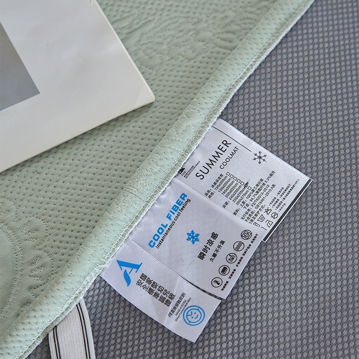 91家纺网 家纺一手货源 找家纺 金绣美居 2026春夏新款PE高分子复合床裙凉席席子空调软席-简沫 简沫-绿色