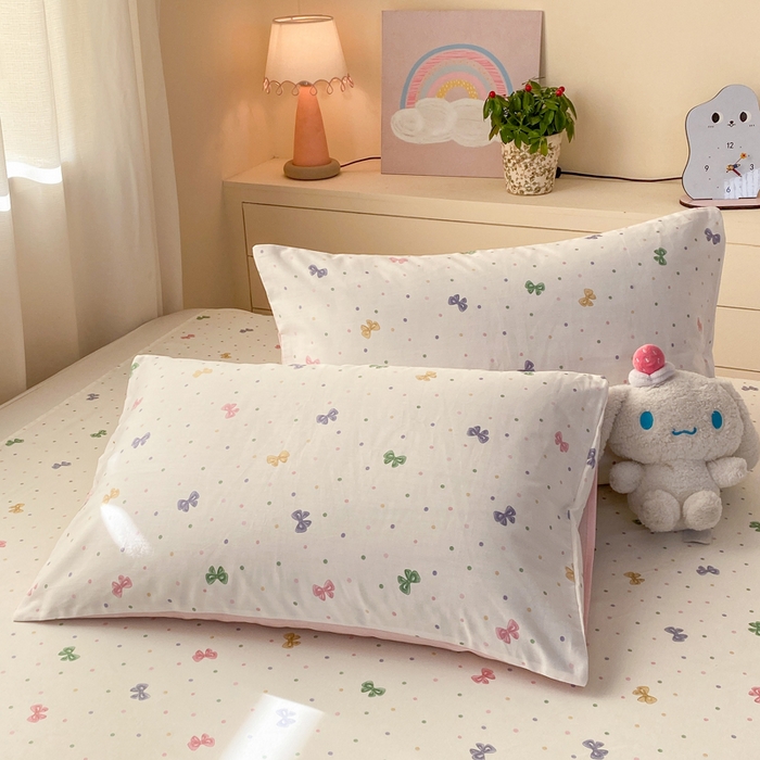 91家纺网 家纺一手货源 找家纺 红日子纺织品 2026新款全棉纯棉单床单 甜心情节