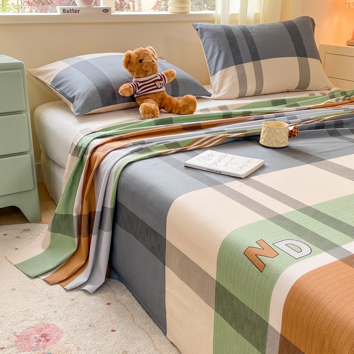 91家纺网 家纺一手货源 找家纺 红日子纺织品 2026新款全棉纯棉单床单 普维斯