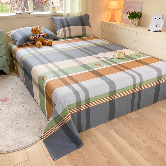 91家纺网 家纺一手货源 找家纺 红日子纺织品 2026新款全棉纯棉单床单 普维斯