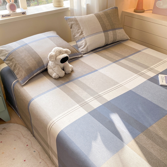 91家纺网 家纺一手货源 找家纺 红日子纺织品 2026新款全棉纯棉单床单 韶华