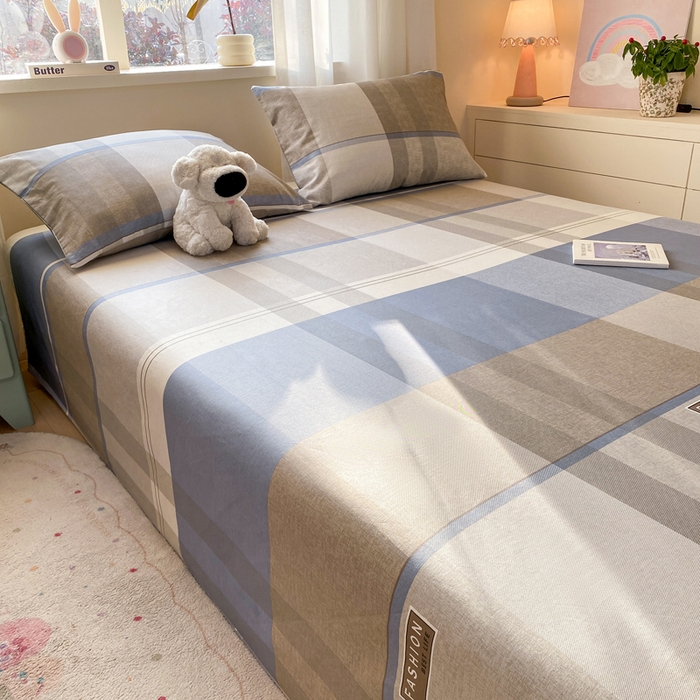 91家纺网 家纺一手货源 找家纺 红日子纺织品 2026新款全棉纯棉单床单 韶华