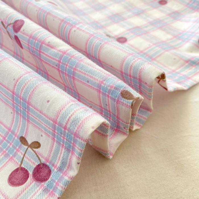 91家纺网 家纺一手货源 找家纺 红日子纺织品 2026新款全棉纯棉单床单 香甜樱桃