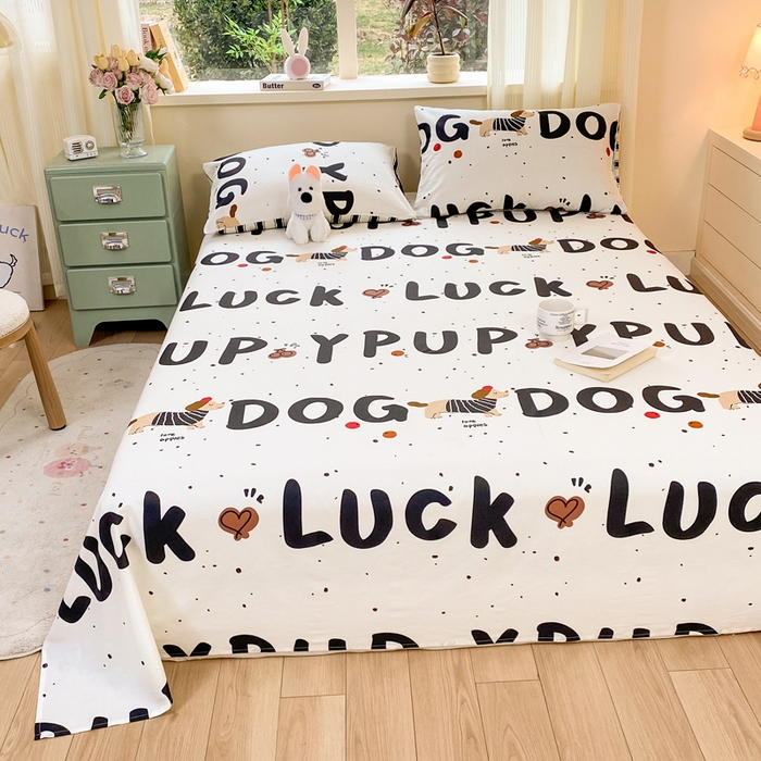 91家纺网 家纺一手货源 找家纺 红日子纺织品 2026新款全棉纯棉单床单 旺旺曲