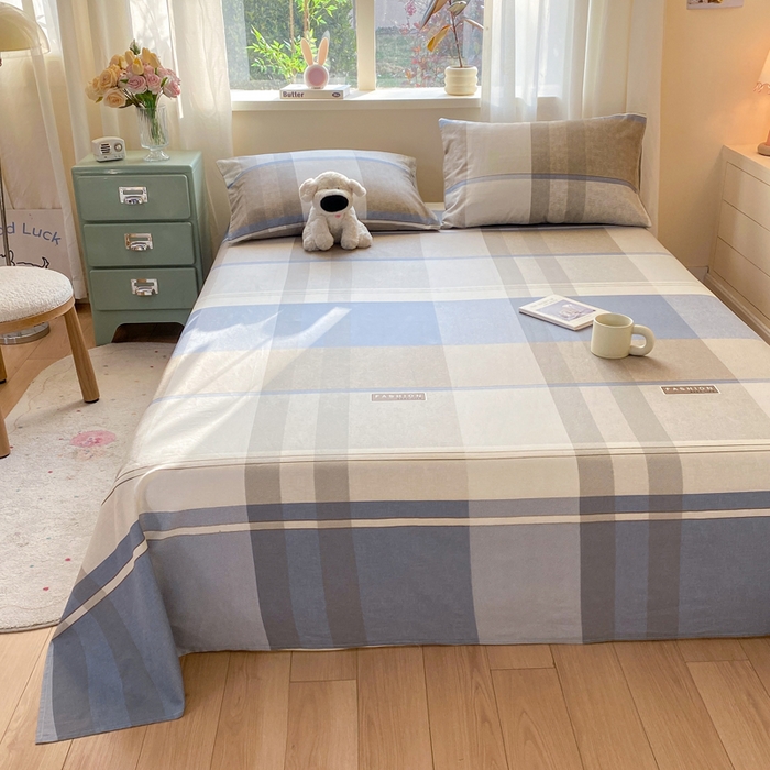 91家纺网 家纺一手货源 找家纺 红日子纺织品 2026新款全棉纯棉单床单 韶华