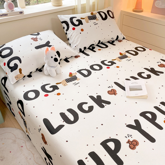 91家纺网 家纺一手货源 找家纺 红日子纺织品 2026新款全棉纯棉单床单 旺旺曲