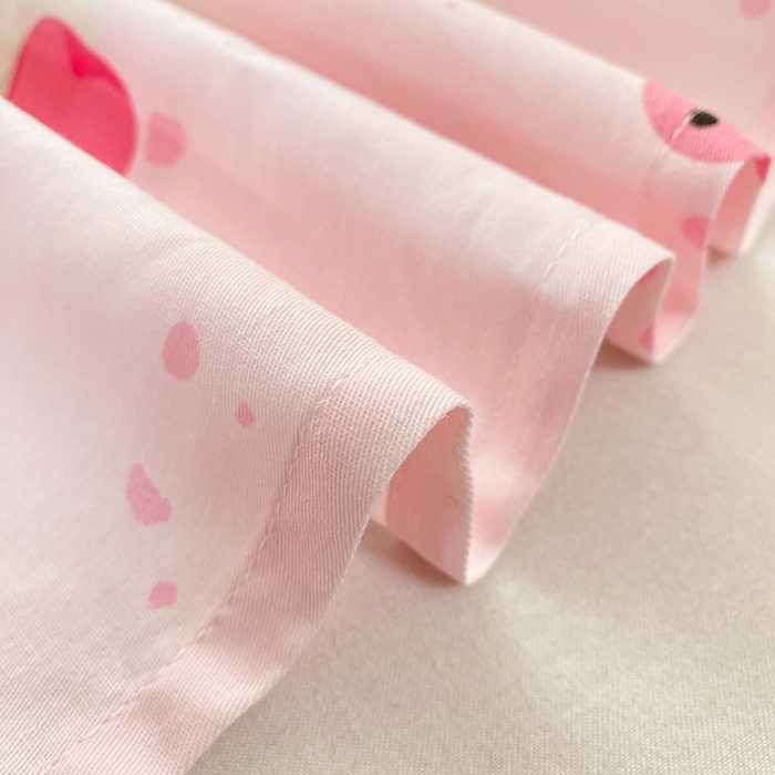 91家纺网 家纺一手货源 找家纺 红日子纺织品 2026新款全棉纯棉单床单 甜心猫咪