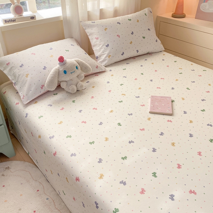 91家纺网 家纺一手货源 找家纺 红日子纺织品 2026新款全棉纯棉单床单 甜心情节