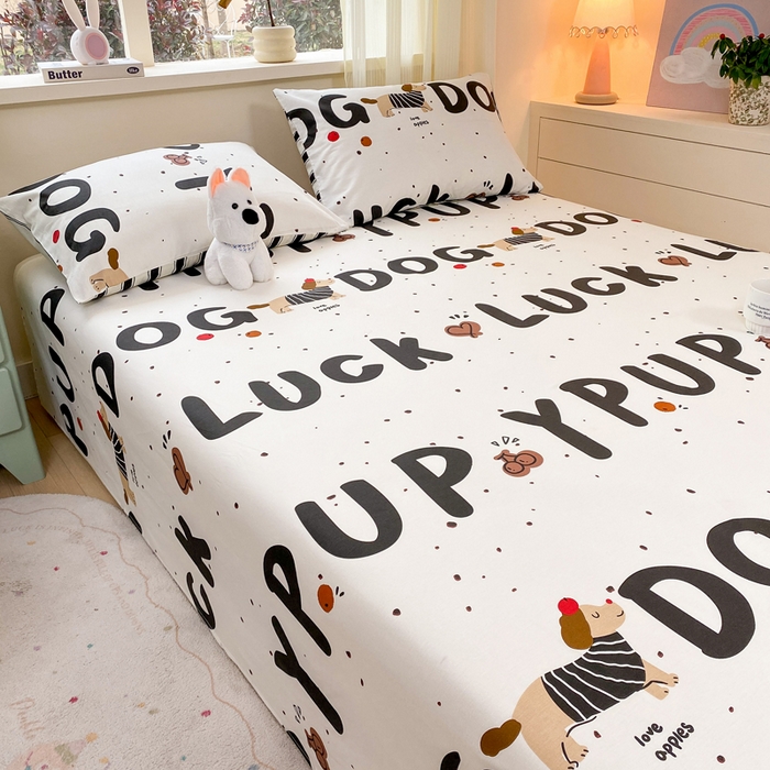 91家纺网 家纺一手货源 找家纺 红日子纺织品 2026新款全棉纯棉单床单 旺旺曲