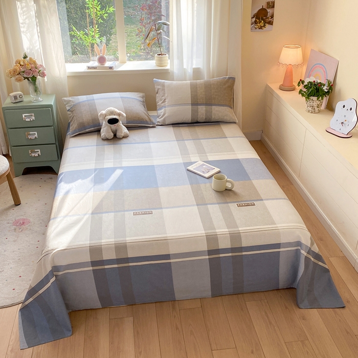 91家纺网 家纺一手货源 找家纺 红日子纺织品 2026新款全棉纯棉单床单 韶华