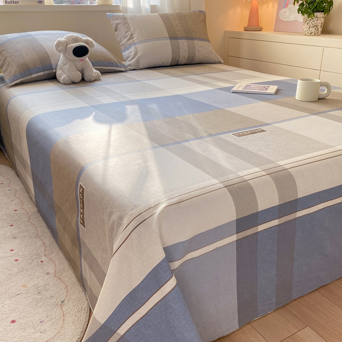 91家纺网 家纺一手货源 找家纺 红日子纺织品 2026新款全棉纯棉单床单 韶华